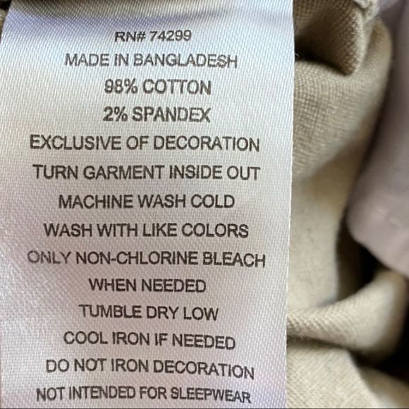 2/$20💖 DKNY: Khaki Canvas Jogger Pants - Picture 5 of 5